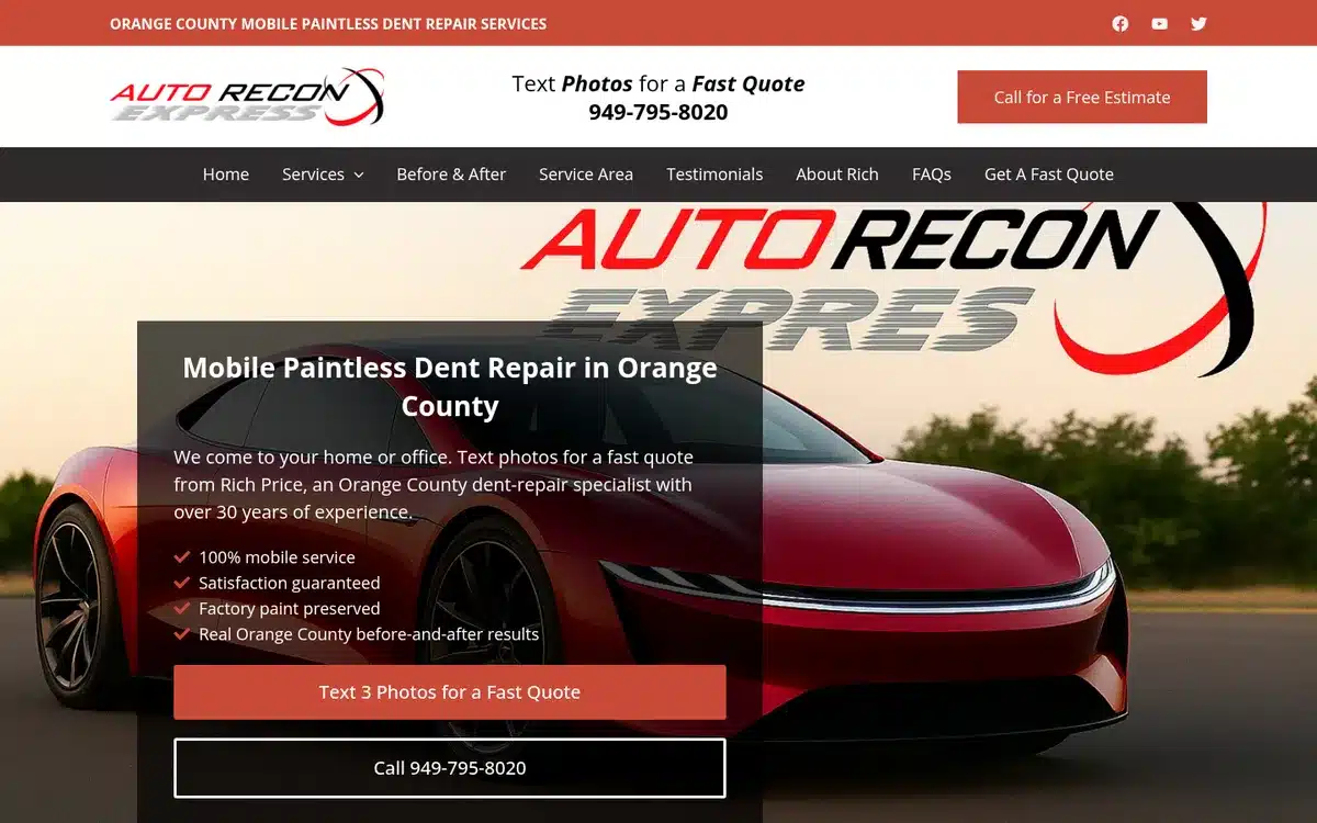 autoreconexpress.com homepage