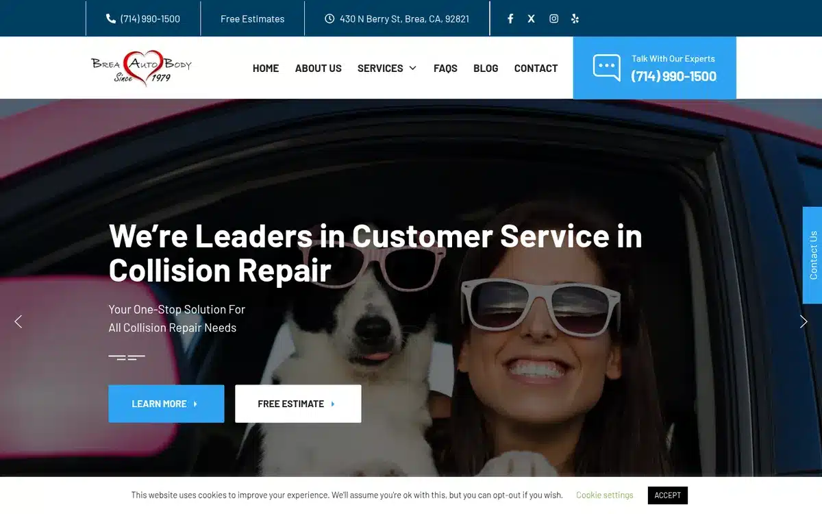 breaautobody.com homepage