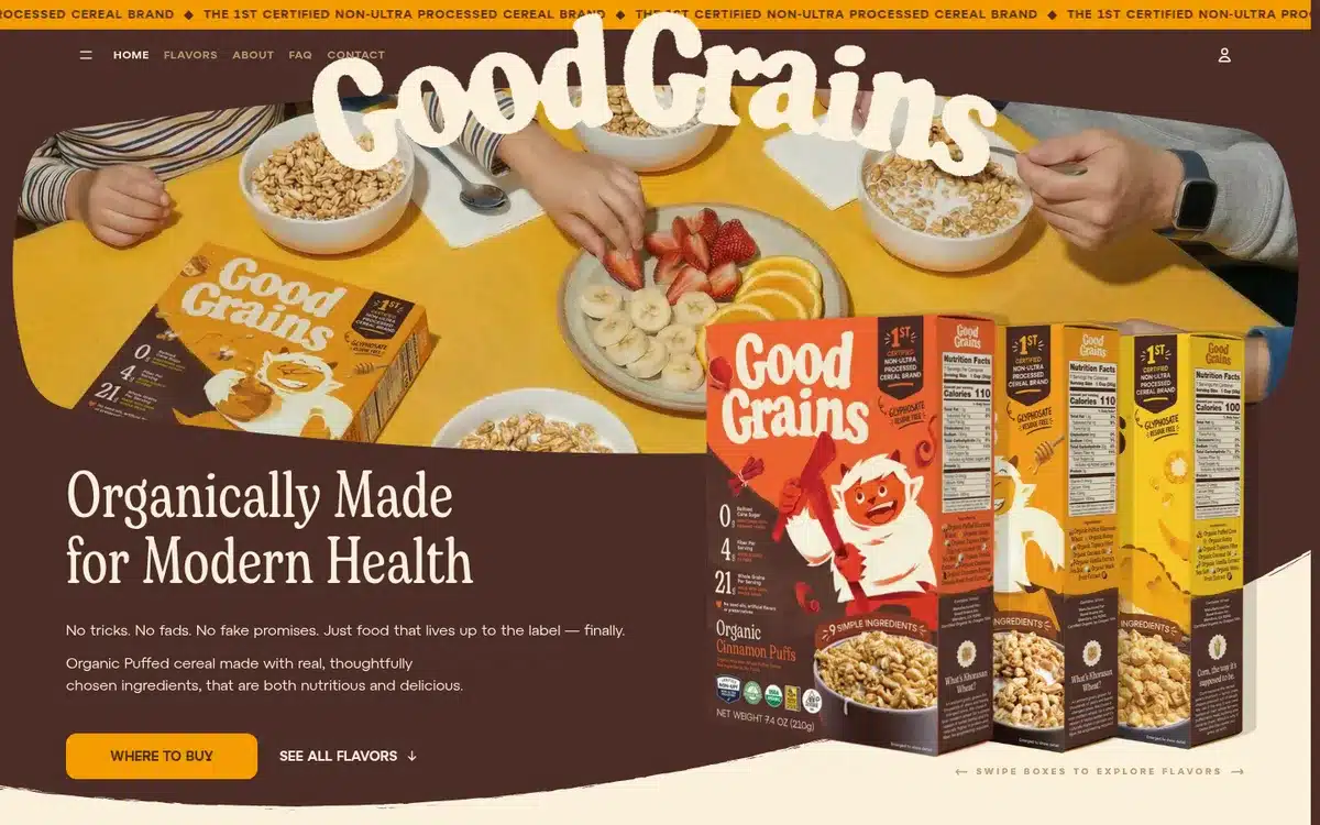 goodgrains.com homepage