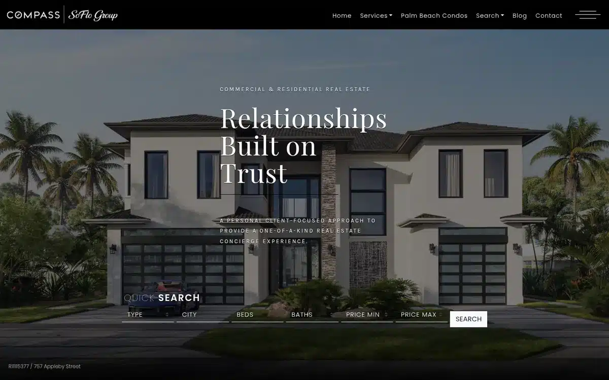 soflorealestate.com homepage